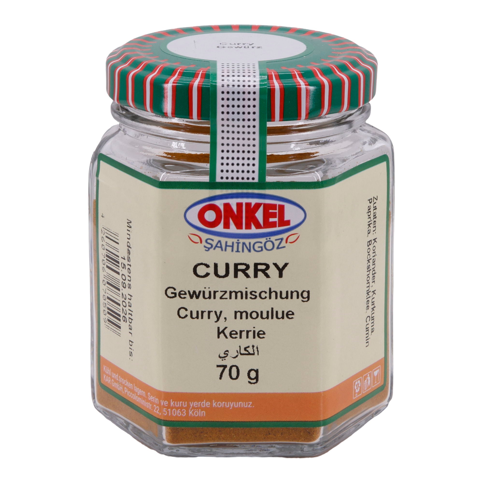Curry Onkel Şahingöz | Gewürzmischung | 70 g ONKEL SAHINGÖZ